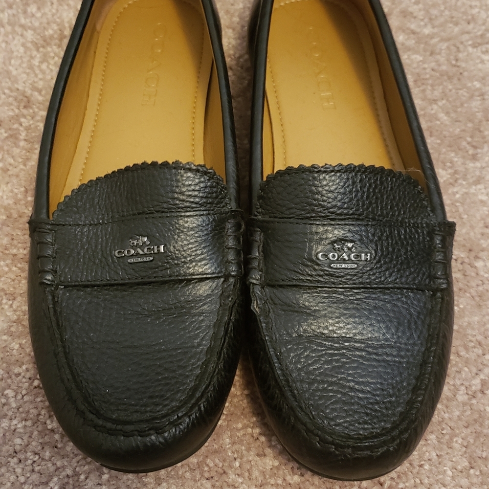 Coach leather loafers